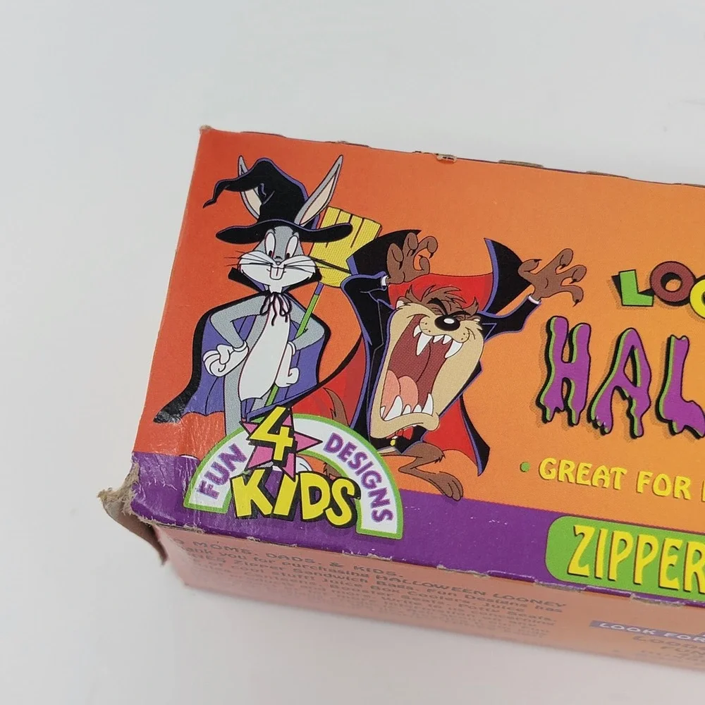 Vintage 1997 Looney Tunes 25 Halloween Zipper Sandwich Storage Bags NOS Sealed